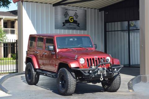 2012 Jeep Wrangler Unlimited for sale at G MOTORS in Houston TX