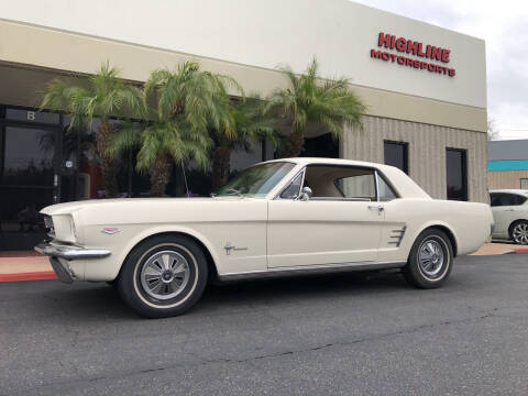 1966 Ford Mustang for sale at HIGH-LINE MOTOR SPORTS in Brea CA