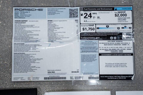 2018 Porsche 718 Boxster S