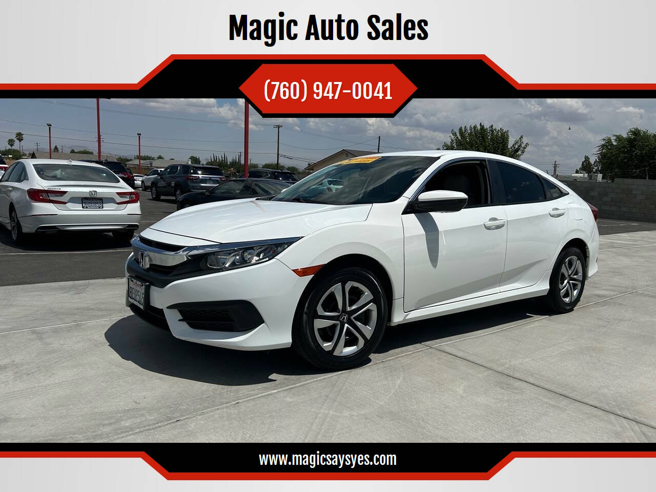 2018 Honda Civic for sale at Magic Auto Sales in Hesperia, CA