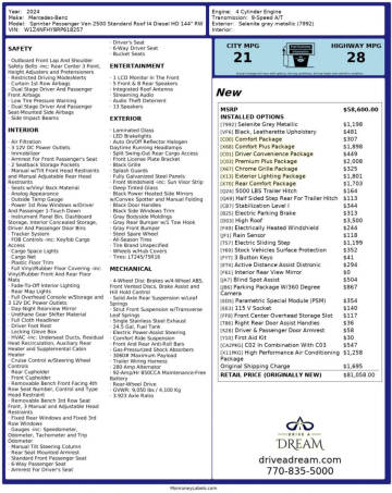 2024 Mercedes-Benz Sprinter 2500