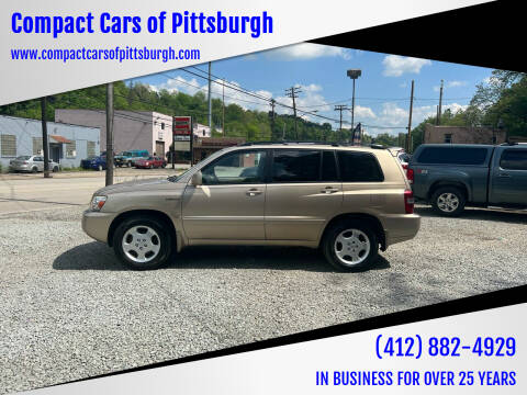 2005 Toyota Highlander for sale at Compact Cars of Pittsburgh in Pittsburgh PA