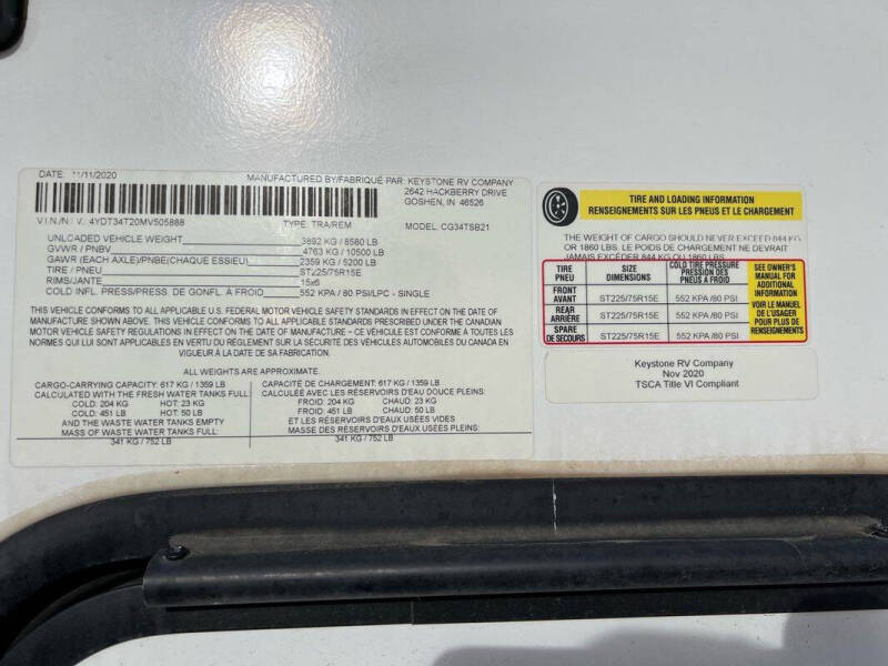 2021 Keystone RV COUGAR M34