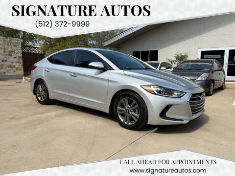 2018 Hyundai Elantra for sale at Signature Autos in Austin TX