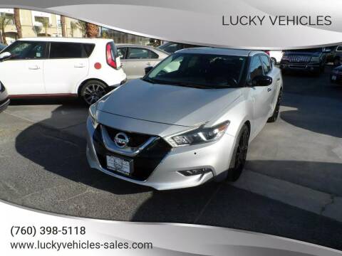 2016 Nissan Maxima for sale at Lucky Vehicles in Coachella CA
