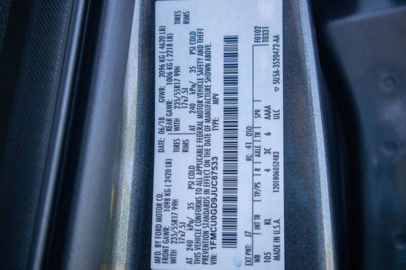 2018 Ford Escape SE