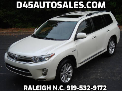 2012 Toyota Highlander Hybrid for sale at D45 Auto Brokers in Raleigh NC