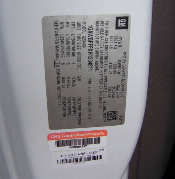 2017 Chevrolet Express LT 2500