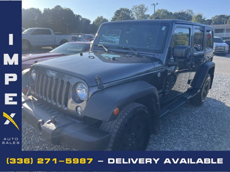 2017 Jeep Wrangler Unlimited for sale at Impex Auto Sales in Greensboro NC