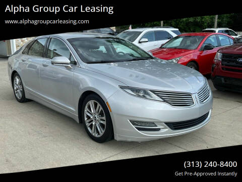 2014 Lincoln MKZ for sale at Alpha Group Car Leasing in Redford MI