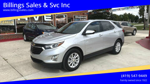 2020 Chevrolet Equinox for sale at Billings Sales & Svc Inc in Clyde OH