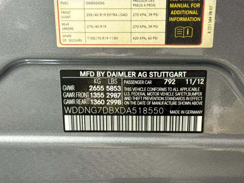 2013 Mercedes-Benz S-Class S 550