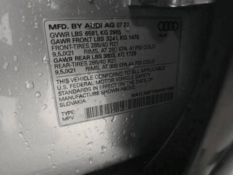 2022 Audi Q7 quattro Premium Plus 55 TFSI