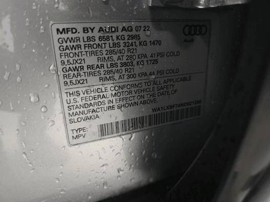 2022 Audi Q7 quattro Premium Plus 55 TFSI