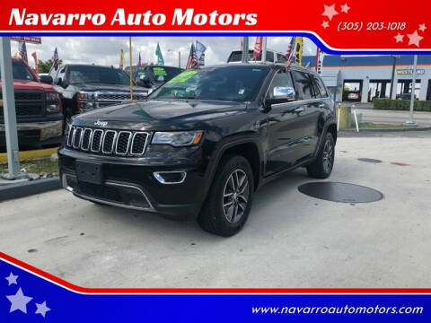 2017 Jeep Grand Cherokee for sale at Navarro Auto Motors in Hialeah FL