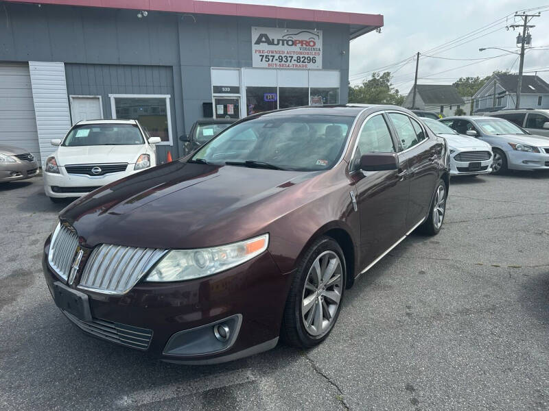 2009 Lincoln MKS for sale at AutoPro Virginia LLC in Virginia Beach VA