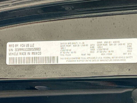 2025 RAM ProMaster