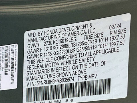 2024 Honda Odyssey Touring