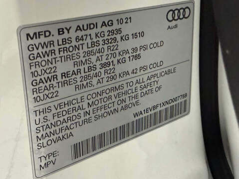 2022 Audi Q8 quattro Premium Plus 55 TFSI