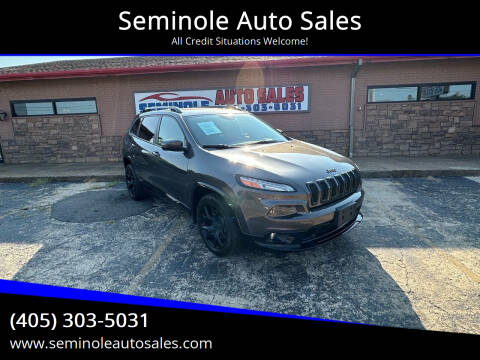 2018 Jeep Cherokee for sale at Seminole Auto Sales in Seminole OK