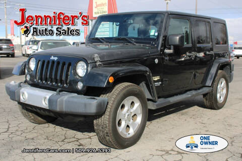 2015 Jeep Wrangler Unlimited for sale at Jennifer's Auto Sales in Spokane Valley WA