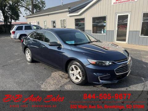 2017 Chevrolet Malibu for sale at B & B Auto Sales in Brookings SD