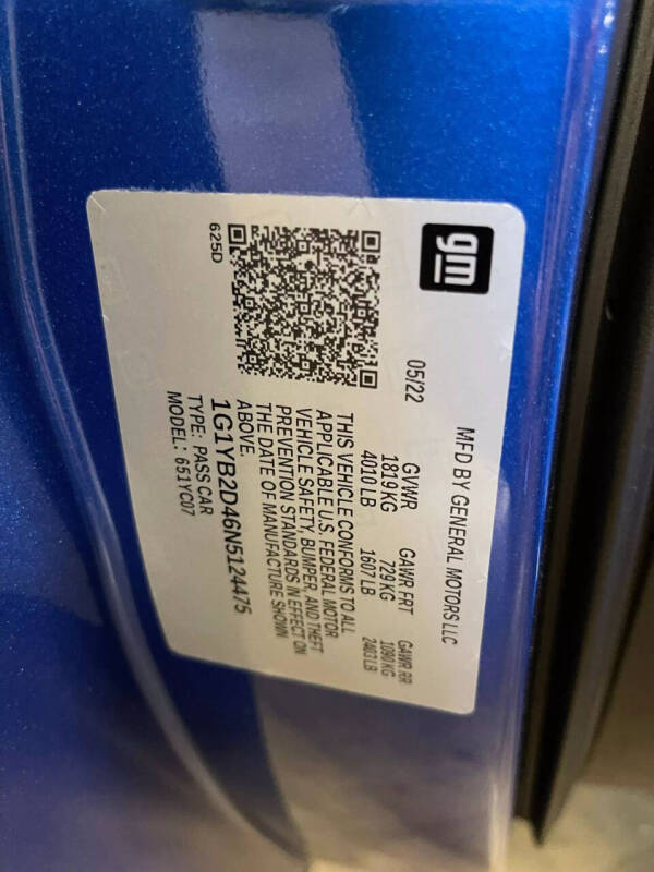 2022 Chevrolet Corvette Stingray