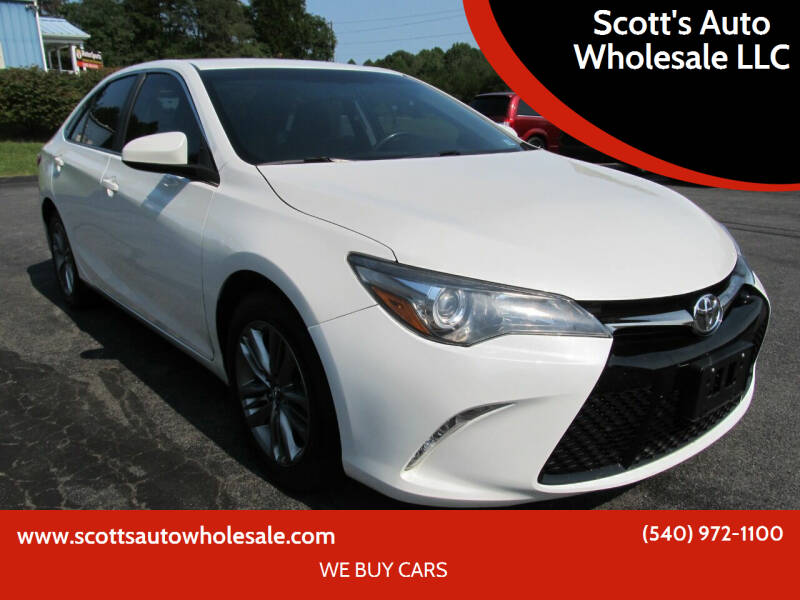 2016 Toyota Camry for sale at Scott's Auto Wholesale LLC in Locust Grove VA