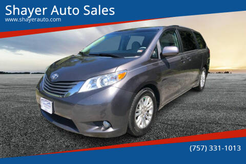 2013 Toyota Sienna for sale at Shayer Auto Sales in Cape Charles VA