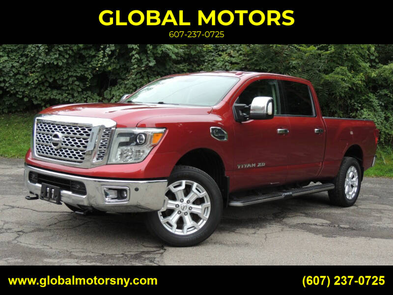 2016 Nissan Titan XD for sale at GLOBAL MOTORS in Binghamton NY