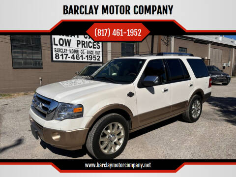 2013 Ford Expedition for sale at BARCLAY MOTOR COMPANY in Arlington TX
