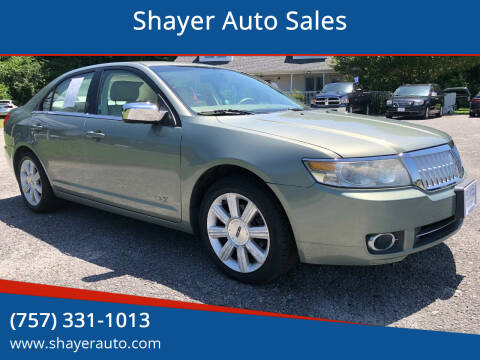 2008 Lincoln MKZ for sale at Shayer Auto Sales in Cape Charles VA