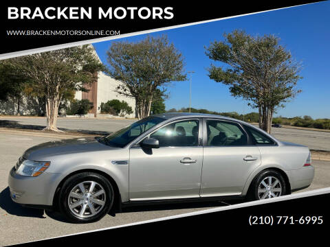 2008 Ford Taurus for sale at BRACKEN MOTORS in San Antonio TX