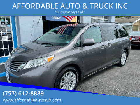 2014 Toyota Sienna for sale at AFFORDABLE AUTO & TRUCK INC in Virginia Beach VA