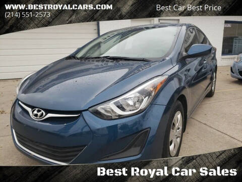 2016 Hyundai Elantra for sale at Best Royal Car Sales in Dallas TX