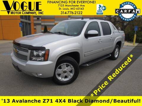 2013 Chevrolet Avalanche for sale at Vogue Motor Company Inc in Saint Louis MO