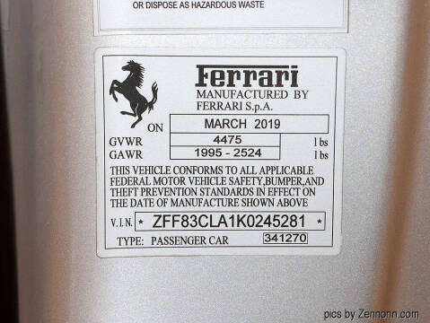 2019 Ferrari 812 Superfast