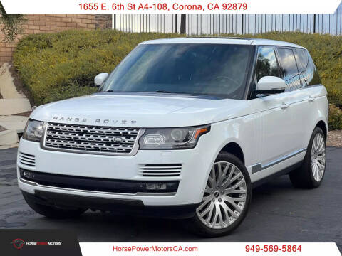 2014 Land Rover Range Rover for sale at HorsePower Motors in Corona CA