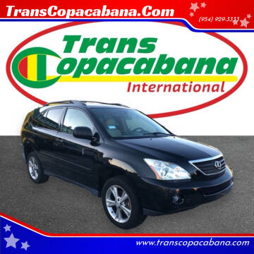 2006 Lexus RX 400h for sale at TransCopacabana.Com in Hollywood FL