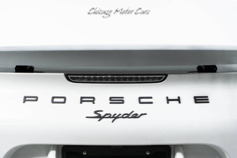 2016 Porsche Boxster Spyder