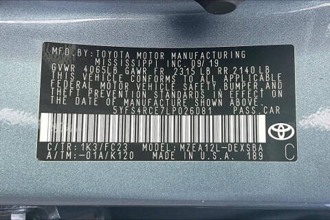 2020 Toyota Corolla SE