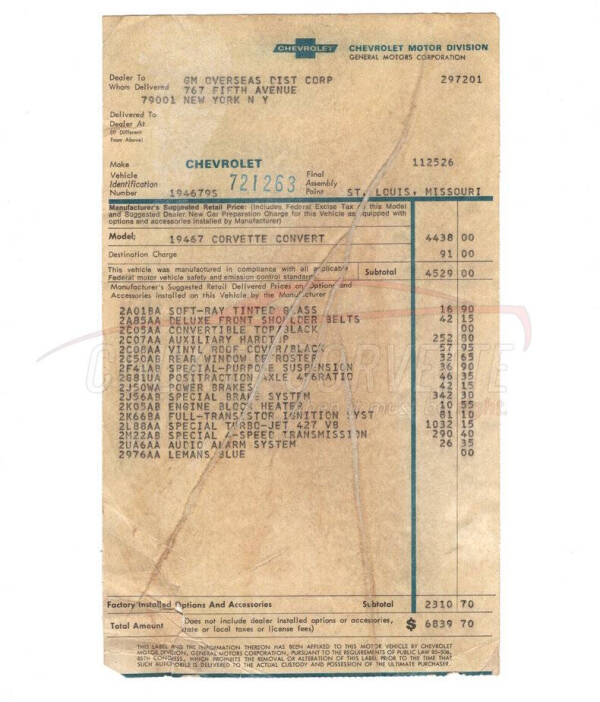1969 Chevrolet Corvette