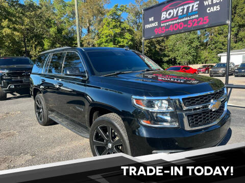 2017 Chevrolet Tahoe for sale at Boyette Auto Sales in Covington LA