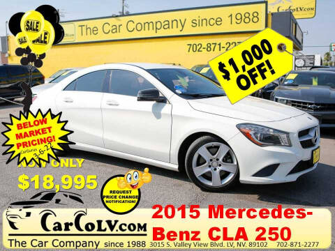 2015 Mercedes-Benz CLA for sale at The Car Company in Las Vegas NV