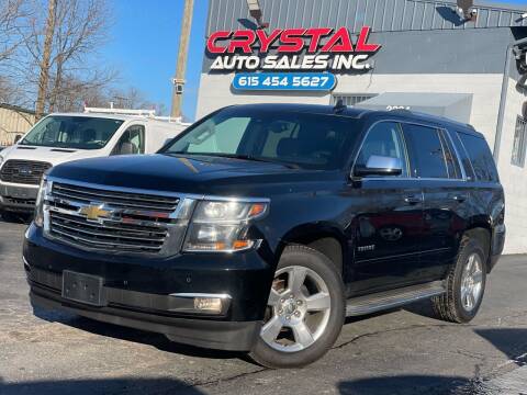 2015 Chevrolet Tahoe for sale at Crystal Auto Sales Inc in Nashville TN