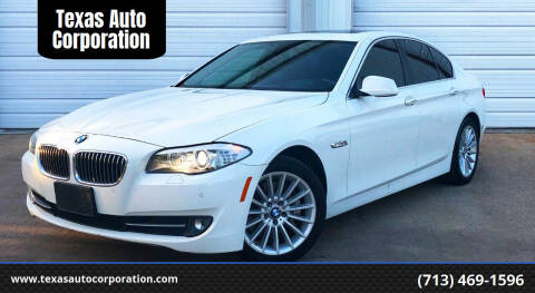 2013 BMW 5 Series for sale at Texas Auto Corporation in Houston TX