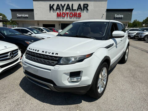 2012 Land Rover Range Rover Evoque for sale at KAYALAR MOTORS in Houston TX