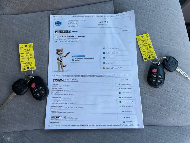2017 Toyota Sienna LE 7-Passenger