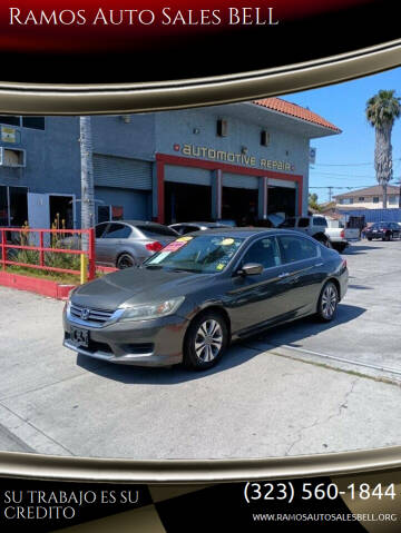 2013 Honda Accord for sale at Ramos Auto Sales in Bell CA