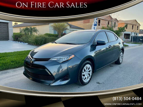 2019 Toyota Corolla for sale at On Fire Car Sales in Tampa FL